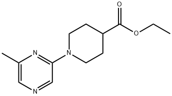 Ethyl 1-(6-methylpyrazin-2-yl)piperidine-4-carboxylate Struktur