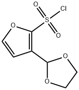 3-(1,3-DIOXOLAN-2-YL)FURAN-2-SULFONYL CHLORIDE Struktur