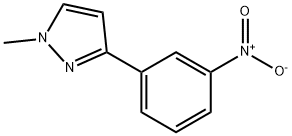 1-METHYL-3-(3-NITROPHENYL)PYRAZOLE Struktur