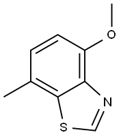 Benzothiazole, 4-methoxy-7-methyl- (9CI) Struktur