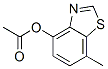 4-Benzothiazolol,7-methyl-,acetate(ester)(9CI) Struktur