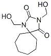 1,3-Bis(hydroxymethyl)-1,3-diazaspiro[4.6]undecane-2,4-dione Struktur