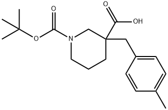 1-[(TERT-BUTYL)OXYCARBONYL]-3-(4-METHYLBENZYL)PIPERIDINE-3-CARBOXYLIC ACID price.