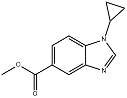 Methyl 1-cyclopropylbenziMidazole-5-carboxylate Struktur