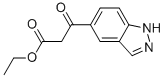 ETHYL-5-INDAZOLOYL-ACETATE Struktur