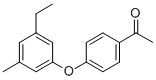 1-[4-(3-METHYL-5-ETHYL-PHENOXY)-PHENYL]-ETHANONE Struktur