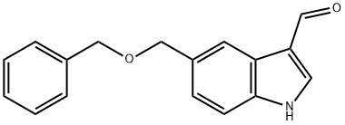 5-BENZYLOXYMETHYL-1H-INDOLE-3-CARBALDEHYDE Struktur