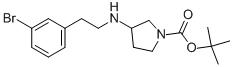 1-BOC-3-[2-(3-BROMO-PHENYL)-ETHYLAMINO]-PYRROLIDINE Struktur