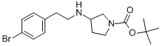 1-BOC-3-[2-(4-BROMO-PHENYL)-ETHYLAMINO]-PYRROLIDINE Struktur