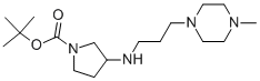 1-BOC-3-[(4-METHYL-PIPERAZIN-1-YLPROPYL)-AMINO]-PYRROLIDINE Struktur