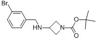 3-(3-BROMO-BENZYLAMINO)-AZETIDINE-1-CARBOXYLIC ACID TERT-BUTYL ESTER Struktur