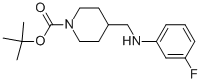 1-BOC-4-[(3-FLUORO-PHENYLAMINO)-METHYL]-PIPERIDINE Struktur