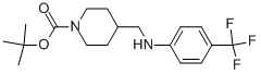 1-BOC-4-[(4-TRIFLUOROMETHYL-PHENYLAMINO)-METHYL]-PIPERIDINE Struktur