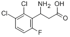 3-AMINO-3-(2,3-DICHLORO-6-FLUORO-PHENYL)-PROPIONIC ACID Struktur