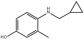 4-[(CYCLOPROPYLMETHYL)-AMINO]-3-METHYL-PHENOL Struktur