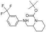 1-BOC-2-[(3-TRIFLUOROMETHYL-PHENYLAMINO)-METHYL]-PIPERIDINE Struktur