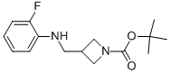 1-BOC-3-[(2-FLUOROPHENYL-AMINO)-METHYL]-AZETIDINE Struktur