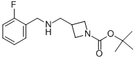 1-BOC-3-[(2-FLUOROBENZYL-AMINO)-METHYL]-AZETIDINE Struktur