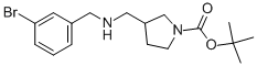 1-BOC-3-[(3-BROMOBENZYL-AMINO)-METHYL]-PYRROLIDINE Struktur