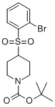 4-(2-BROMO-BENZENESULFONYL)-PIPERIDINE-1-CARBOXYLIC ACID TERT-BUTYL ESTER Struktur