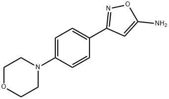 3-(4-MORPHOLIN-4-YL-PHENYL)-ISOXAZOL-5-YLAMINE Struktur