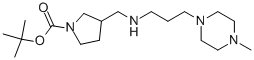 1-BOC-3-([(4-METHYL-PIPERAZIN-1-YLPROPYL)-AMINO]-METHYL)-PYRROLIDINE Struktur