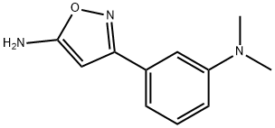 3-(3-DIMETHYLAMINO-PHENYL)-ISOXAZOL-5-YLAMINE Struktur