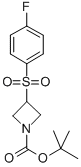 3-(4-FLUORO-BENZENESULFONYL)-AZETIDINE-1-CARBOXYLIC ACID TERT-BUTYL ESTER Struktur