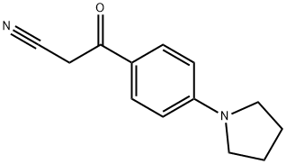 3-OXO-3-(4-PYRROLIDIN-1-YL-PHENYL)-PROPIONITRILE Struktur