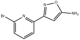 3-(6-BROMO-PYRIDIN-2-YL)-ISOXAZOL-5-YLAMINE Struktur