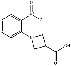 1-(2-NITRO-PHENYL)-AZETIDINE-3-CARBOXYLIC ACID Struktur