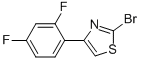 2-BROMO-4-(2,4-DIFLUOROPHENYL)THIAZOLE Struktur