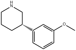 (S)-3-(3-METHOXYPHENYL)PIPERIDINE
 Struktur