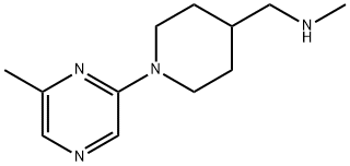 4-[Methyl(aminomethyl)]-1-(6-methylpyrazin-2-yl)piperidine Struktur