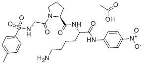 N-P-TOSYL-GLY-PRO-LYS P-NITROANILIDE ACETATE SALT Struktur