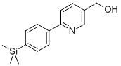 (6-[4-(TRIMETHYLSILYL)PHENYL]PYRIDIN-3-YL)METHANOL Struktur