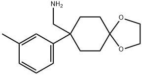 [8-(3-Methylphenyl)-1,4-dioxaspiro[4.5]dec-8-yl]MethylaMine Struktur