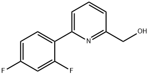 [6-(2,4-Difluorophenyl)-2-pyridyl]Methanol Struktur