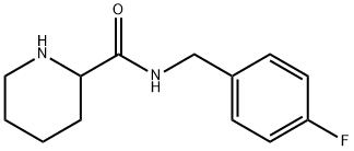 N-[(4-fluorophenyl)methyl]piperidine-2-carboxamide Struktur