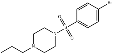 1-(4-Bromophenylsulfonyl)-4-propylpiperazine Struktur