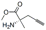 4-Pentynoicacid,2-amino-2-methyl-,methylester,(2S)-(9CI) Struktur