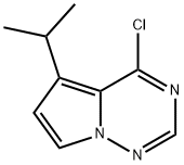 4-chloro-5-isopropylpyrrolo[1,2-f][1,2,4]triazine Struktur