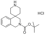 SPIRO[ISOQUINOLINE-4(4H),4'-PIPERIDINE]-2(3H)-CARBOXYLIC ACID 1,1-DIMETHYLETHYL ESTER MONOHYDROCHLORIDE Struktur