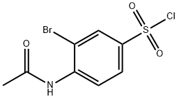 Benzenesulfonyl chloride, 4-(acetylamino)-3-bromo- Structure