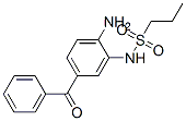 N-(2-amino-5-benzoylphenyl)propane-1-sulphonamide Struktur