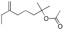 2-methyl-6-methylene-2-octyl acetate Struktur