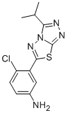 4-CHLORO-3-(3-ISOPROPYL[1,2,4]TRIAZOLO[3,4-B][1,3,4]THIADIAZOL-6-YL)ANILINE Struktur