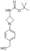 [1-(4-HYDROXYMETHYL-PHENYL)-AZETIDIN-3-YL]-CARBAMIC ACID TERT-BUTYL ESTER Struktur