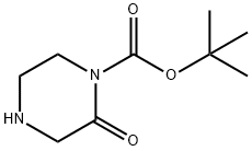 tert-butyl 2-oxopiperazine-1-carboxylate Struktur