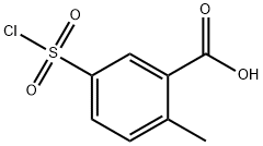 Benzoic acid, 5-(chlorosulfonyl)-2-methyl- (9CI) Struktur